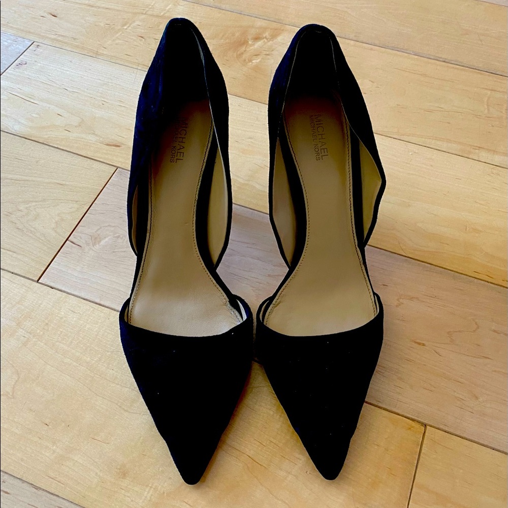 Michael Kors D’Orsay Suede Pumps
